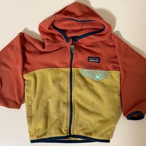 Patagonia Kids' Fleece Jacket in Red and Yellow